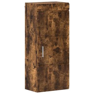 vidaXL Armoire murale de salle de bain avec &eacute;tag&egrave;re TULUM Ch&ecirc;ne fum&eacute;