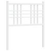 vidaXL T&ecirc;te de lit de remplacement m&eacute;tal blanc 75 cm