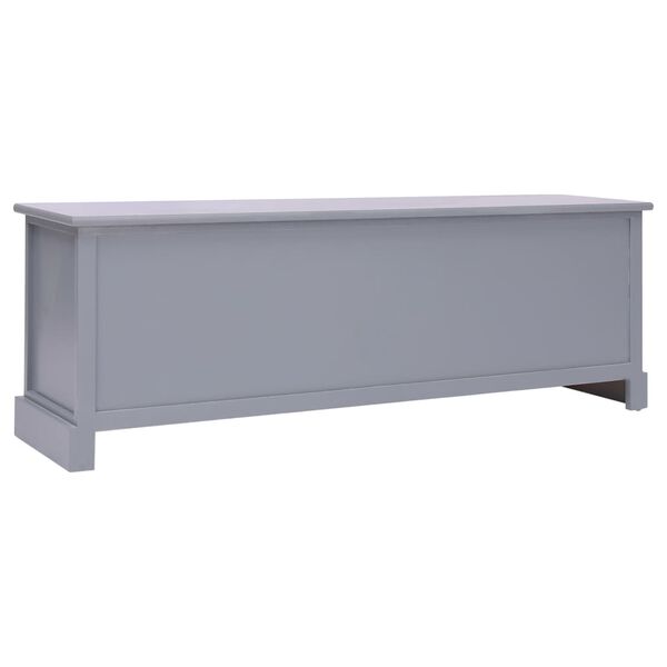 vidaXL Banc d'entrée Gris foncé 115x30x40 cm Bois
