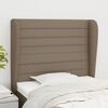 vidaXL T&ecirc;te de lit avec oreilles Taupe 83x23x118/128 cm Tissu