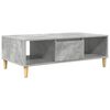 vidaXL Table basse Gris b&eacute;ton 102 x 55 x 35 cm Bois d'ing&eacute;nierie