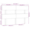 vidaXL T&ecirc;te de lit 124x3x81 cm Bois massif de pin