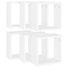 vidaXL &Eacute;tag&egrave;res cube murales 6 pcs blanc 30x15x30 cm