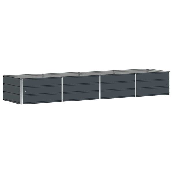 vidaXL Jardini&egrave;re Anthracite 320 x 80 x 45 cm Acier