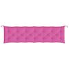 vidaXL Coussin de banc de jardin rose 200x50x7 cm tissu
