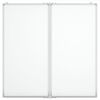 vidaXL Tableau blanc magn&eacute;tique pliable 80x80x1,7 cm aluminium