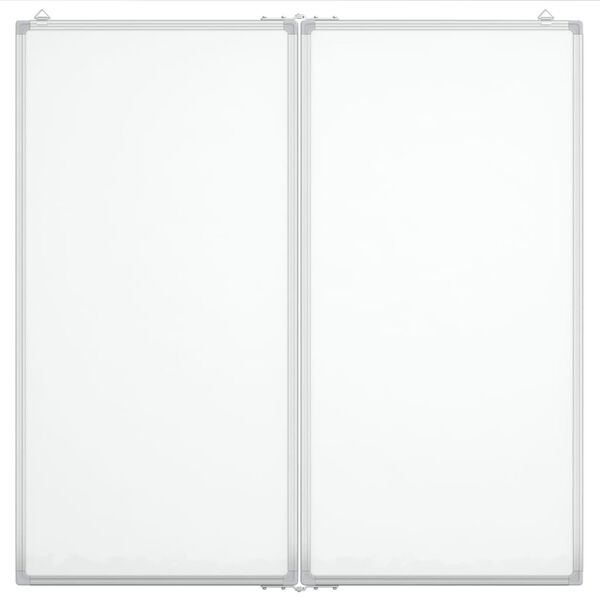 vidaXL Tableau blanc magn&eacute;tique pliable 80x80x1,7 cm aluminium