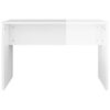 vidaXL Ensemble de coiffeuse Blanc brillant 86,5x35x136 cm
