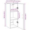 vidaXL Meuble mural Ch&ecirc;ne artisanal 34,5 x 34 x 90 cm