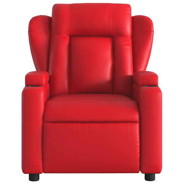 vidaXL Fauteuil de massage inclinable rouge similicuir