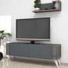 Homemania Meuble TV Nicol 120x31x42 cm Anthracite