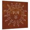 vidaXL D&eacute;coration murale jardin 55x55 cm acier corten design du soleil