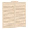 vidaXL Portes battantes Naturel 100 x 50 cm Bois de pin massif