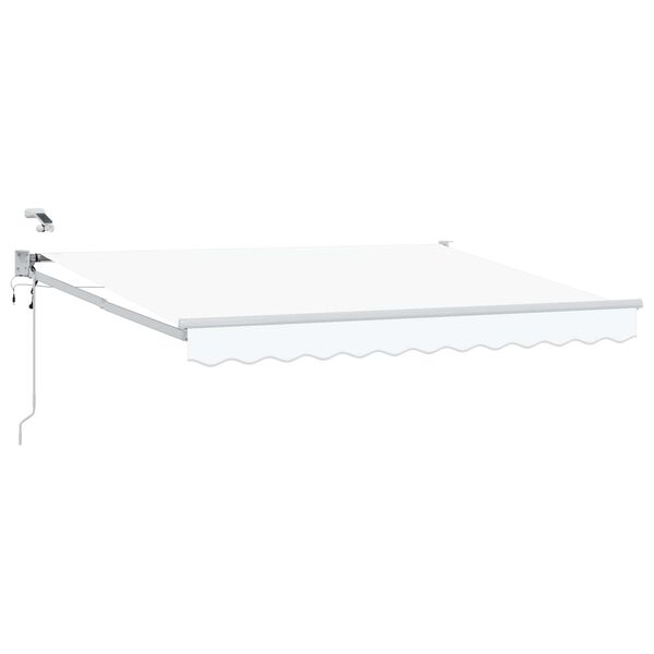 vidaXL Auvent r&eacute;tractable &eacute;lectrique Blanc 3 x 2,5 m