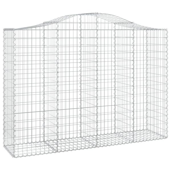 vidaXL Paniers &agrave; gabions arqu&eacute;s 6 pcs 200x50x140/160 cm Fer galvanis&eacute;