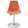vidaXL Chaises pivotantes &agrave; manger lot de 6 orange PP