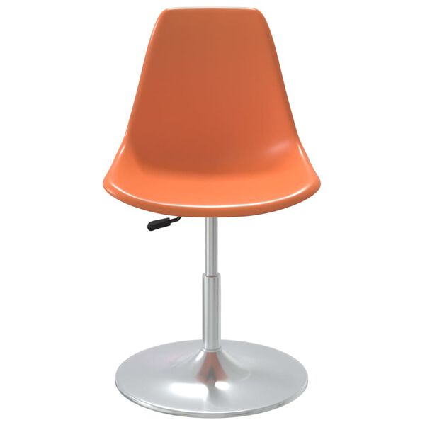 vidaXL Chaises pivotantes &agrave; manger lot de 6 orange PP