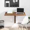 vidaXL Table murale pliable Ch&ecirc;ne marron 100x60x56cm Bois d'ing&eacute;nierie