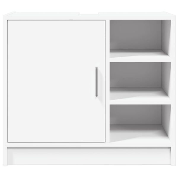 vidaXL Armoire de lavabo blanc 63x29x55 cm bois d'ingénierie