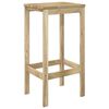 vidaXL Meubles de bar de jardin 3 pcs Bois de pin impr&eacute;gn&eacute;