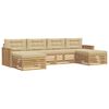 vidaXL Ensemble de canap&eacute;s d'ext&eacute;rieur 6 pc Blanc et Beige