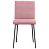vidaXL Chaises &agrave; manger lot de 6 rose velours