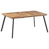 vidaXL Table &agrave; manger 169x98,5x76 cm bois massif de teck