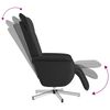 vidaXL Fauteuil inclinable de massage repose-pieds noir similicuir
