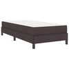 vidaXL Lit &agrave; ressorts avec matelas Marron fonc&eacute; 100 x 200 cm tissu