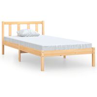 vidaXL Cadre de lit bois de pin massif 90x190 cm simple