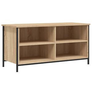 vidaXL Meuble TV Ch&ecirc;ne sonoma 100x40x50 cm Bois d'ing&eacute;nierie