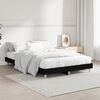 vidaXL Cadre de lit sans matelas noir 120x190 cm bois d'ing&eacute;nierie