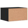 vidaXL Support d'imprimante noir 40x32x22,5 cm bois d'ing&eacute;nierie
