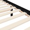 vidaXL Cadre de lit sans matelas noir 200x200 cm bois massif de pin