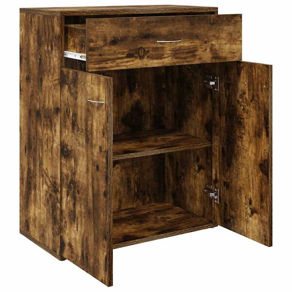 vidaXL Buffet Ch&ecirc;ne fum&eacute; 60x30x75 cm Bois d'ing&eacute;nierie