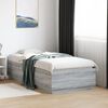 vidaXL Cadre de lit sans matelas sonoma gris 75x190 cm