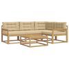 vidaXL Ensemble de canap&eacute;s d'ext&eacute;rieur 5 pcs Blanc et Beige