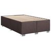 vidaXL Sommier &agrave; lattes de lit et matelas marron fonc&eacute; 120x190cm tissu