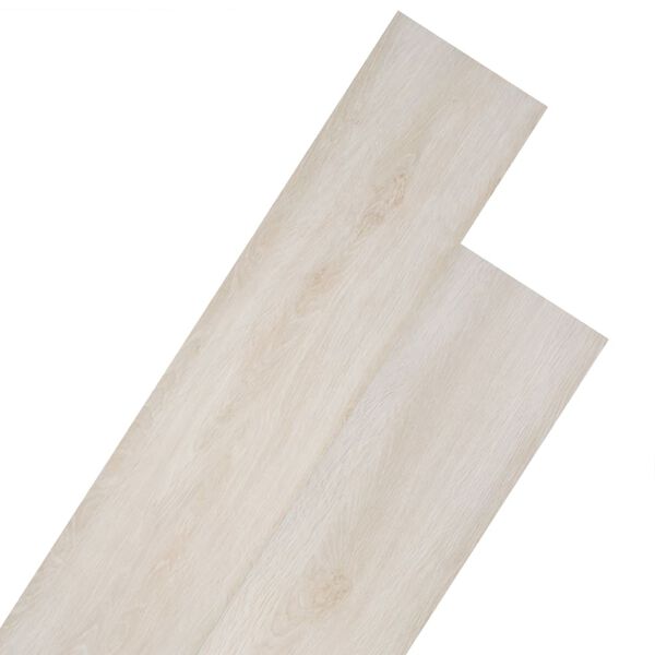 vidaXL Planches de plancher PVC Non auto-adhésif Chêne blanc classique
