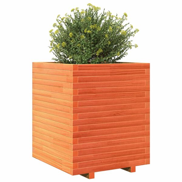 vidaXL Jardini&egrave;re cire marron 60x60x72 cm bois de pin massif