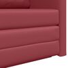 vidaXL Canap&eacute;-Lit 110cm Bordeaux Simili cuir