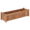 vidaXL Lit sur&eacute;lev&eacute; 100x30x25 cm Bois de teck solide