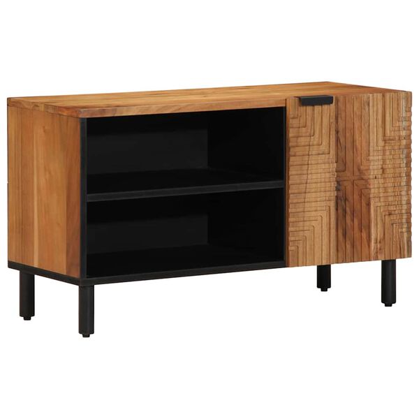 vidaXL Unites TV avec &eacute;tag&egrave;re Bois d'Acacia Massif 80 x 31,5 x 46 cm