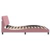 vidaXL Cadre de lit sans matelas rose 160x200 cm velours