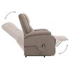 vidaXL Fauteuil Taupe Tissu