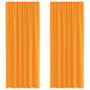 vidaXL Rideaux en voile &agrave; &oelig;illets 2 pcs orange