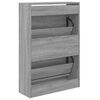 vidaXL Armoire &agrave; chaussures sonoma gris 60x21x87,5 cm bois ing&eacute;nierie