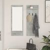 vidaXL Porte-manteau mural avec étagère Gris béton 70 x 10 x 90 cm