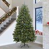 vidaXL Sapin de No&euml;l artificiel avec 300 LED Vert 300 cm PVC et m&eacute;tal