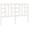 vidaXL T&ecirc;te de lit Blanc 156x4x100 cm Bois massif de pin
